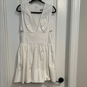 Banana Republic White Plunge Sundress Mini